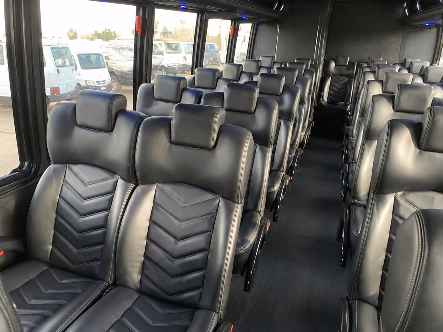 18 passenger minibus interior