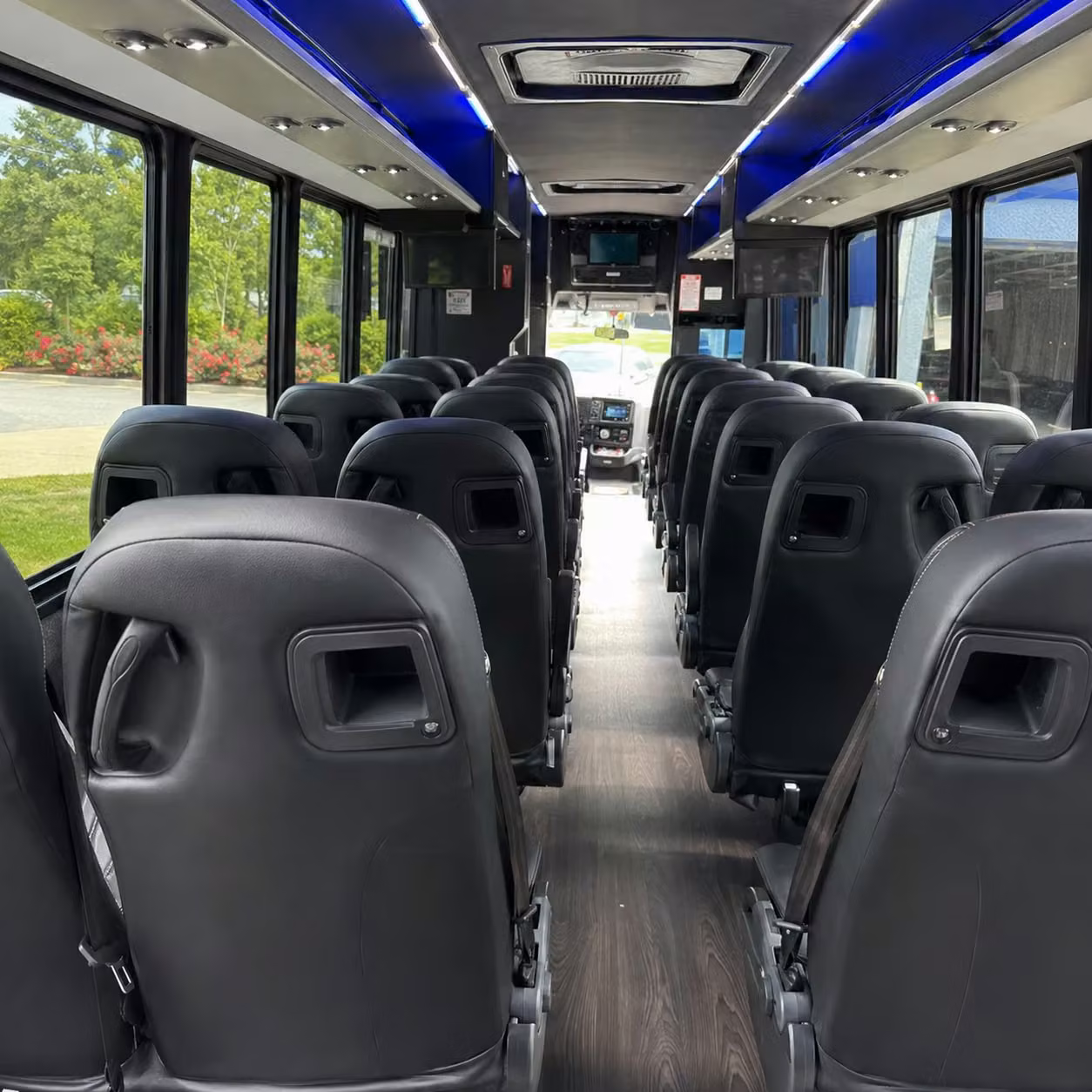 25 passenger minibus interior