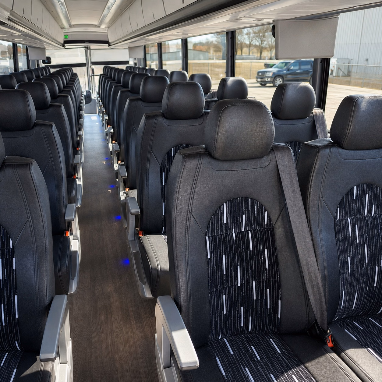 jackson charter bus interior