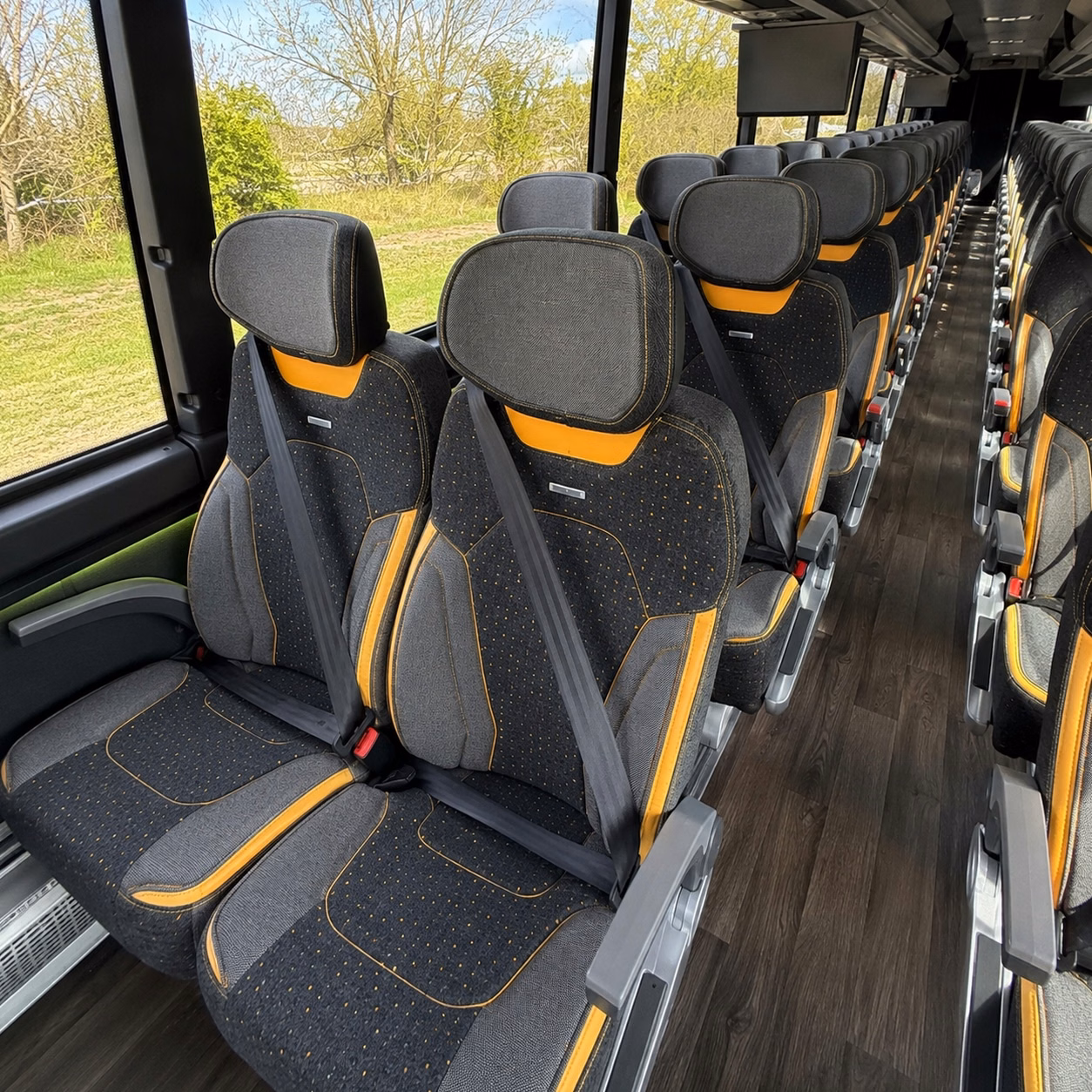 jackson charter bus rental inside
