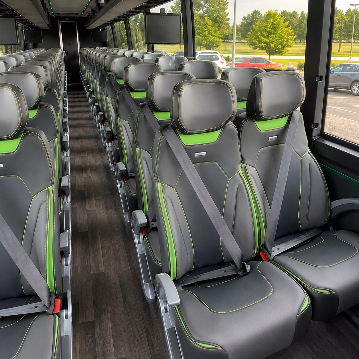 jackson charter bus rental interior